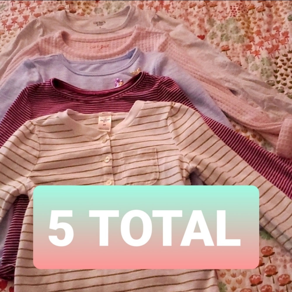 4T Girls Tops Long Sleeve
